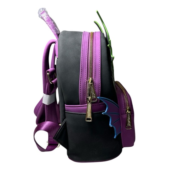 💥SOLD💥Loungefly Disney Maleficent Dragon Cosplay Mini Backpack- - Picture 4 of 9